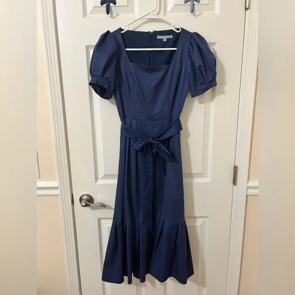 Antonio melani navy blue midi dress - Picture 2 of 12
